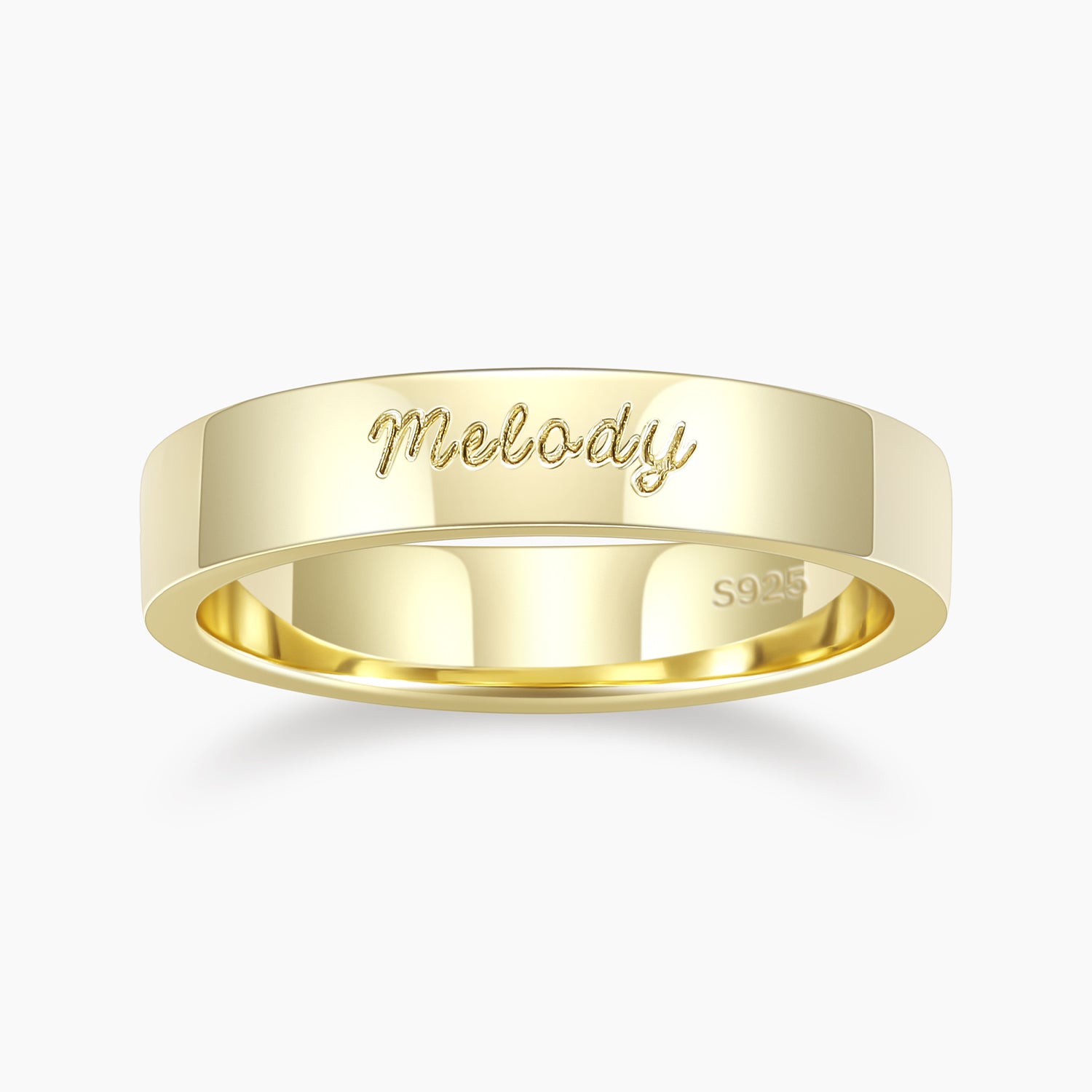 Personalized Engraved Name Ring | 4mm