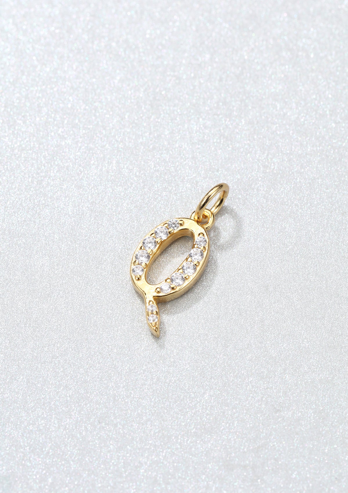 Letter Pendant Sterling Silver Gold