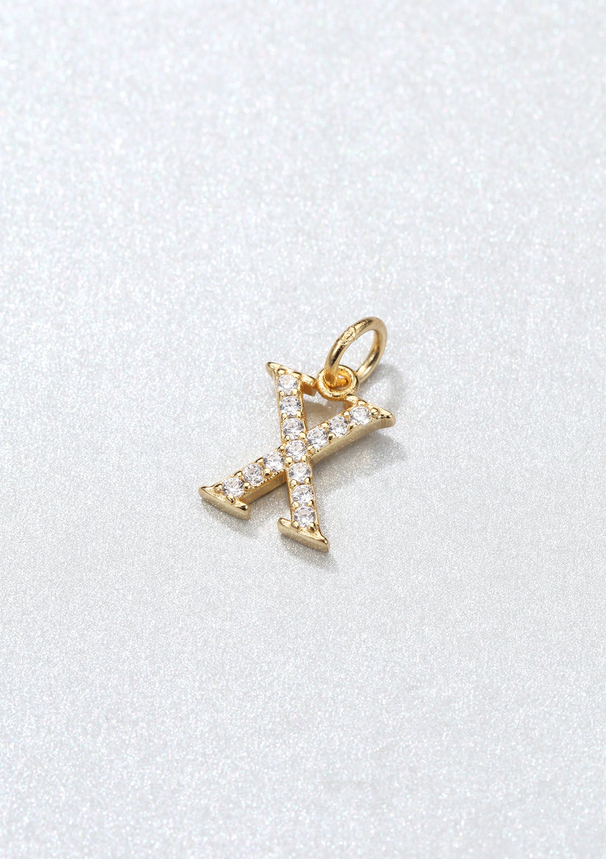 Letter Pendant Sterling Silver Gold