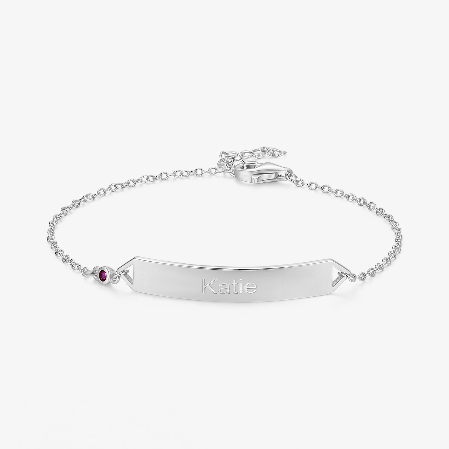 Personalized Name Bracelet with Birthstone