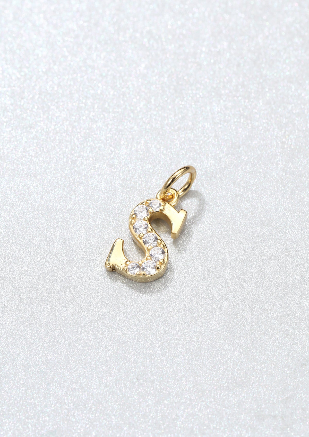 Letter Pendant Sterling Silver Gold