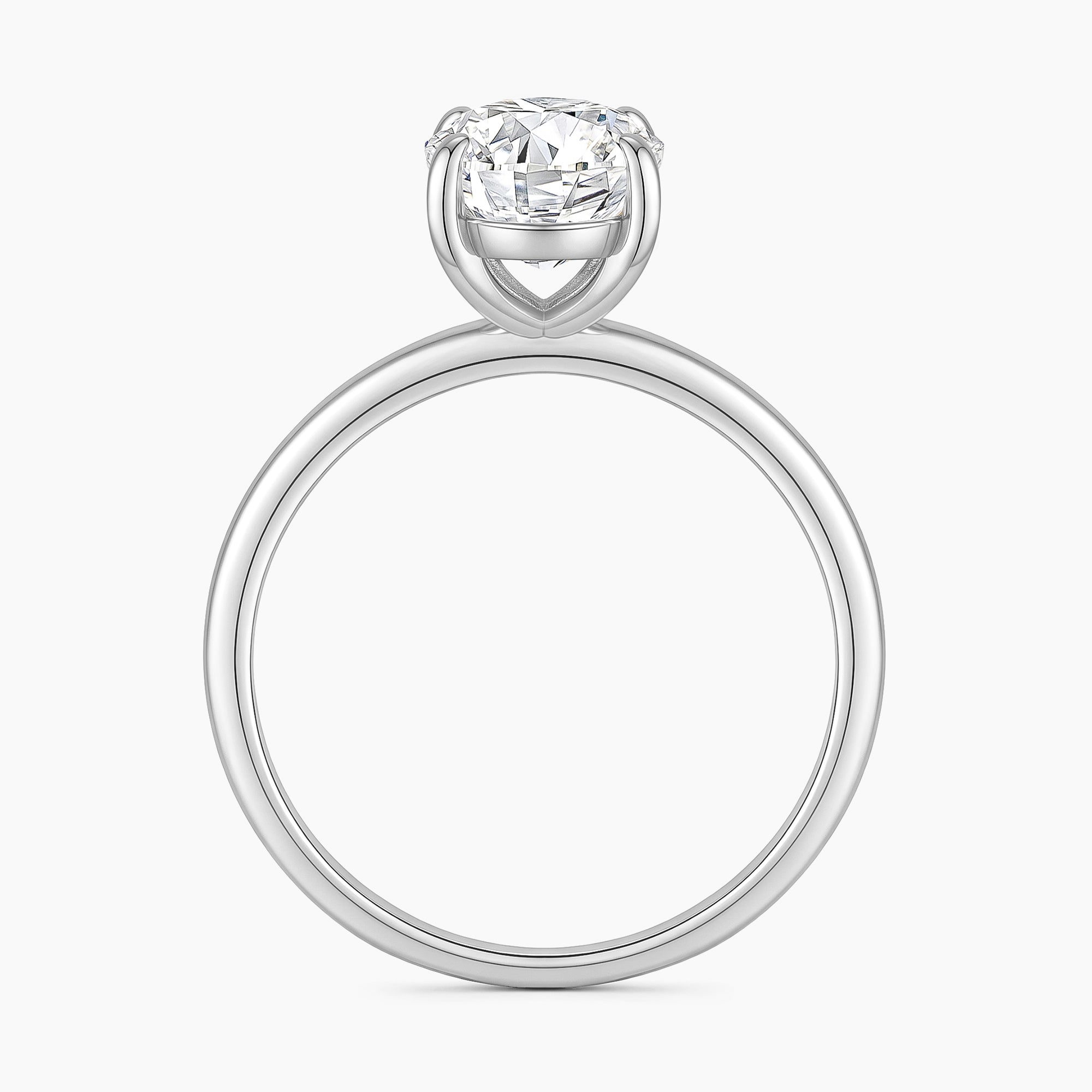 4.5CT Solitaire Elongated Oval Engagement Ring