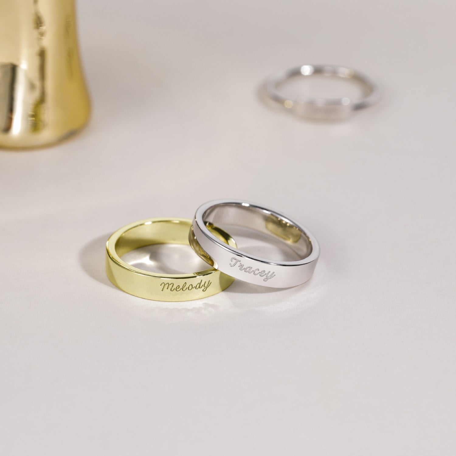 Personalized Engraved Name Ring | 4mm
