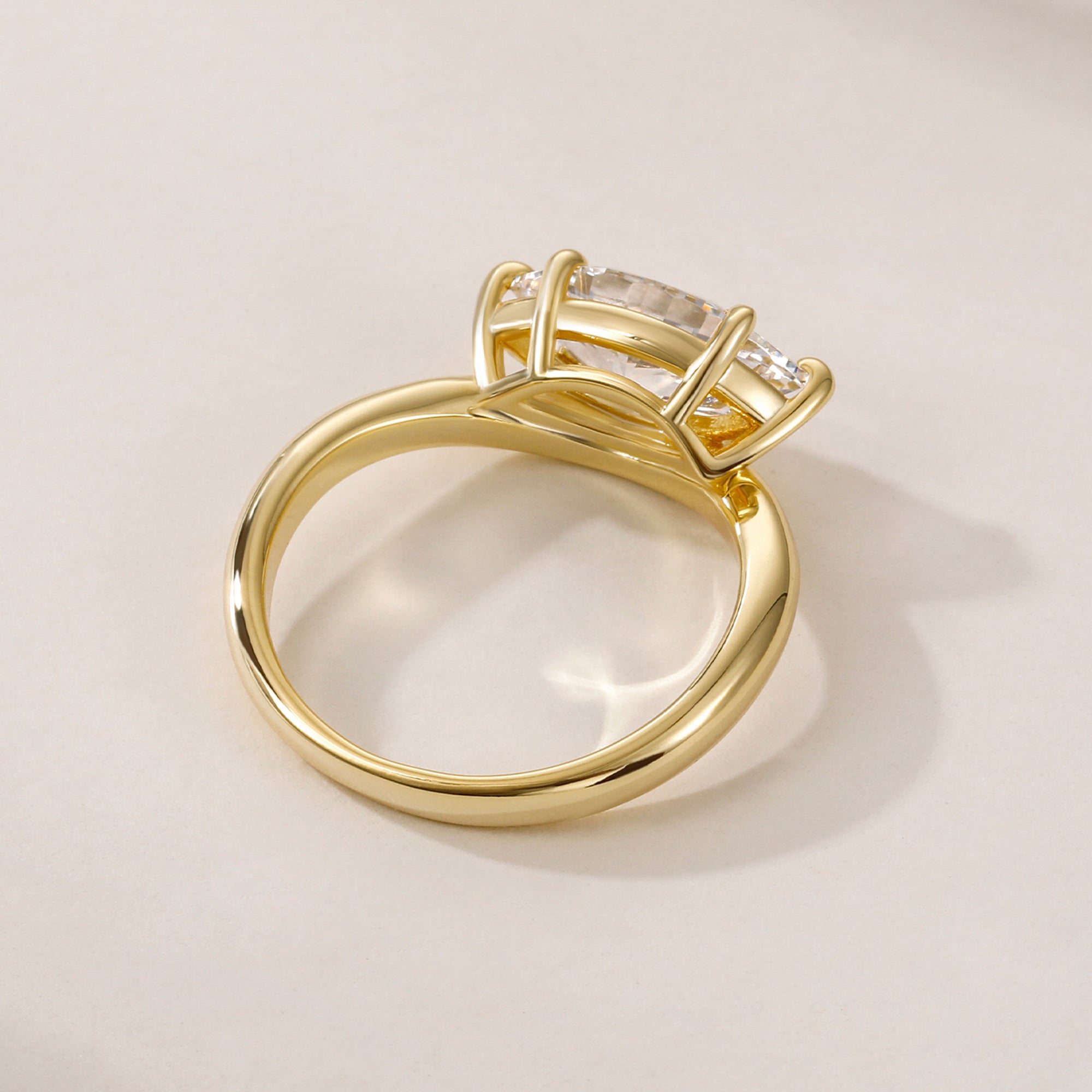 2CT East West Solitaire Marquise Cut Engagement Ring