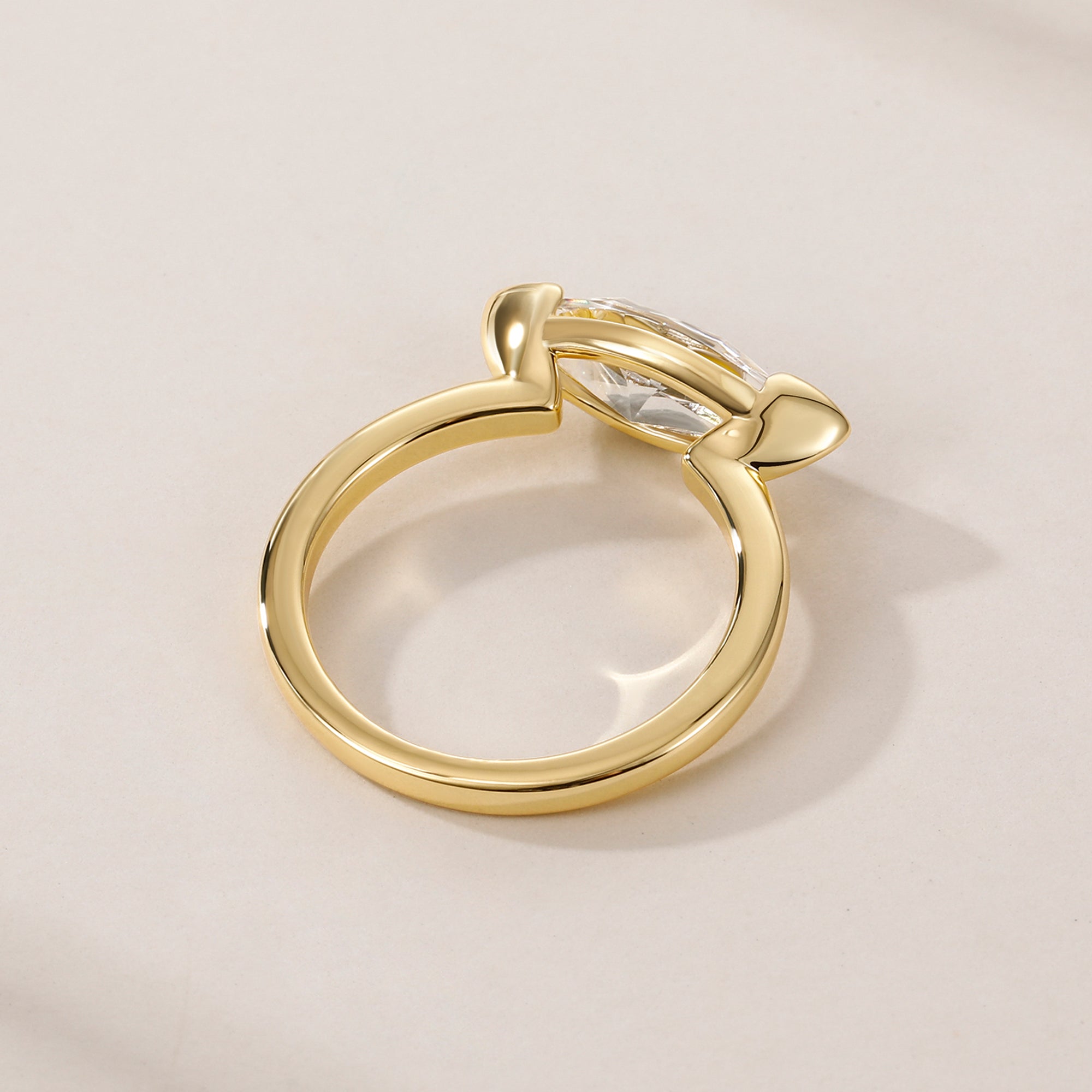 2.5CT East West Marquise Engagement Ring with Western Style