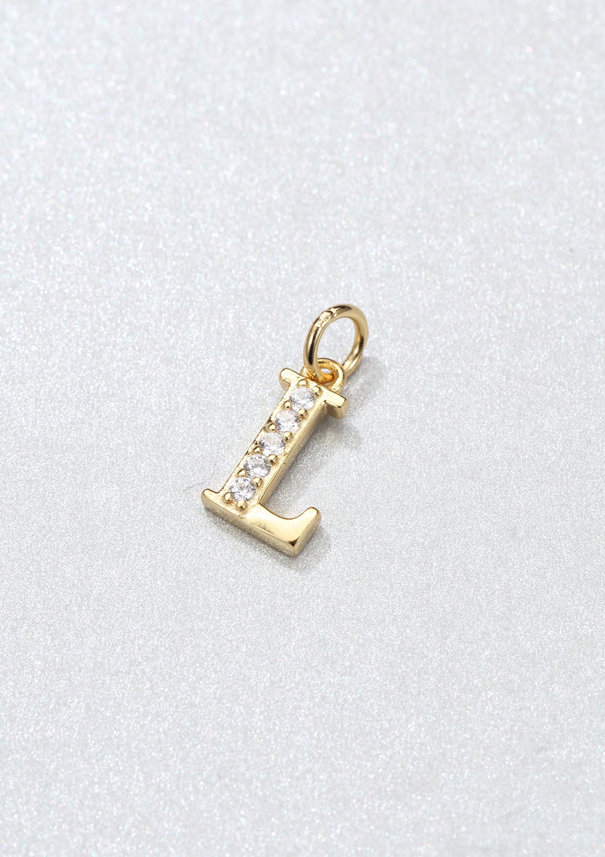 Letter Pendant Sterling Silver Gold