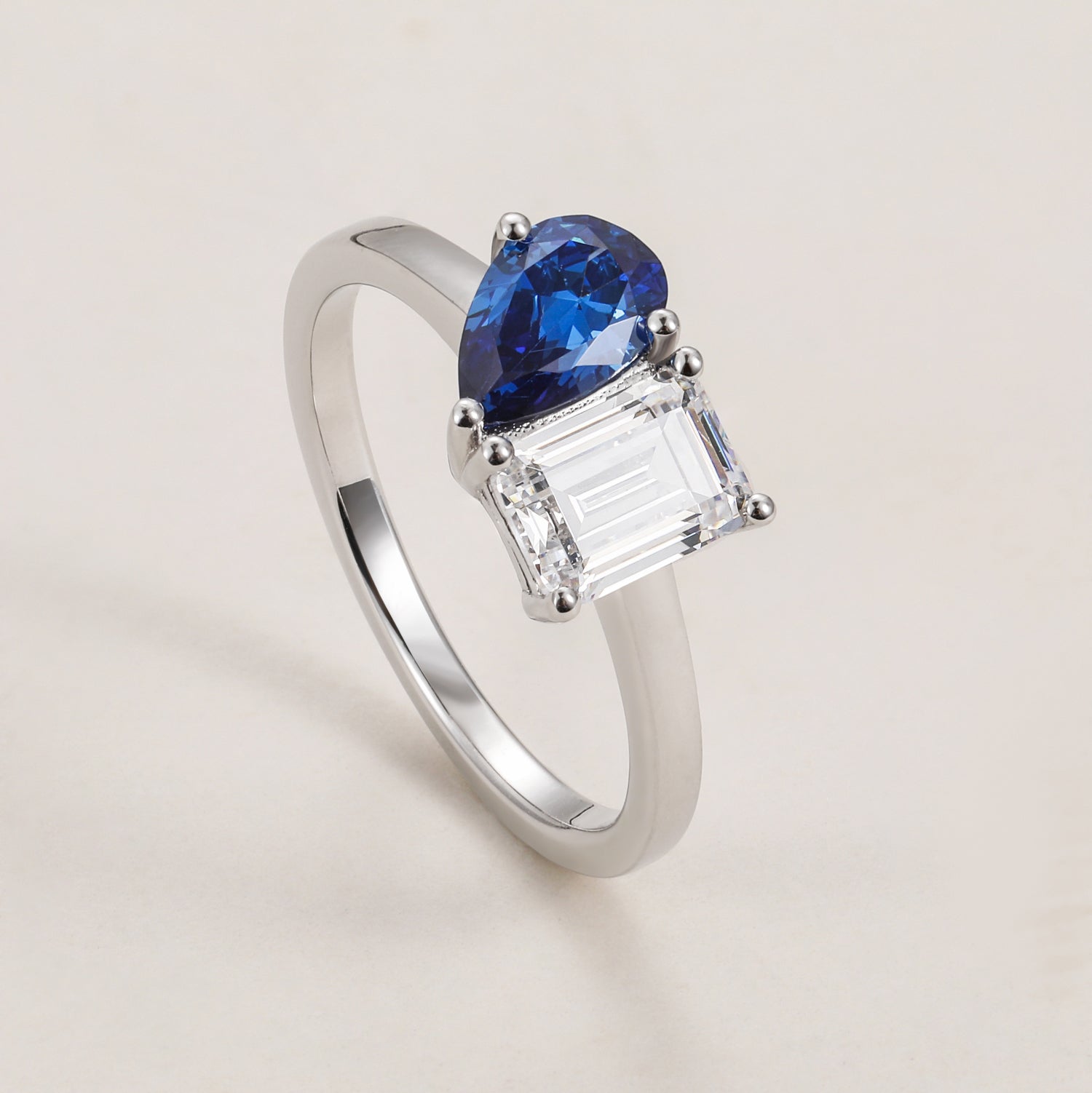 Toi et Moi Birthstone Ring