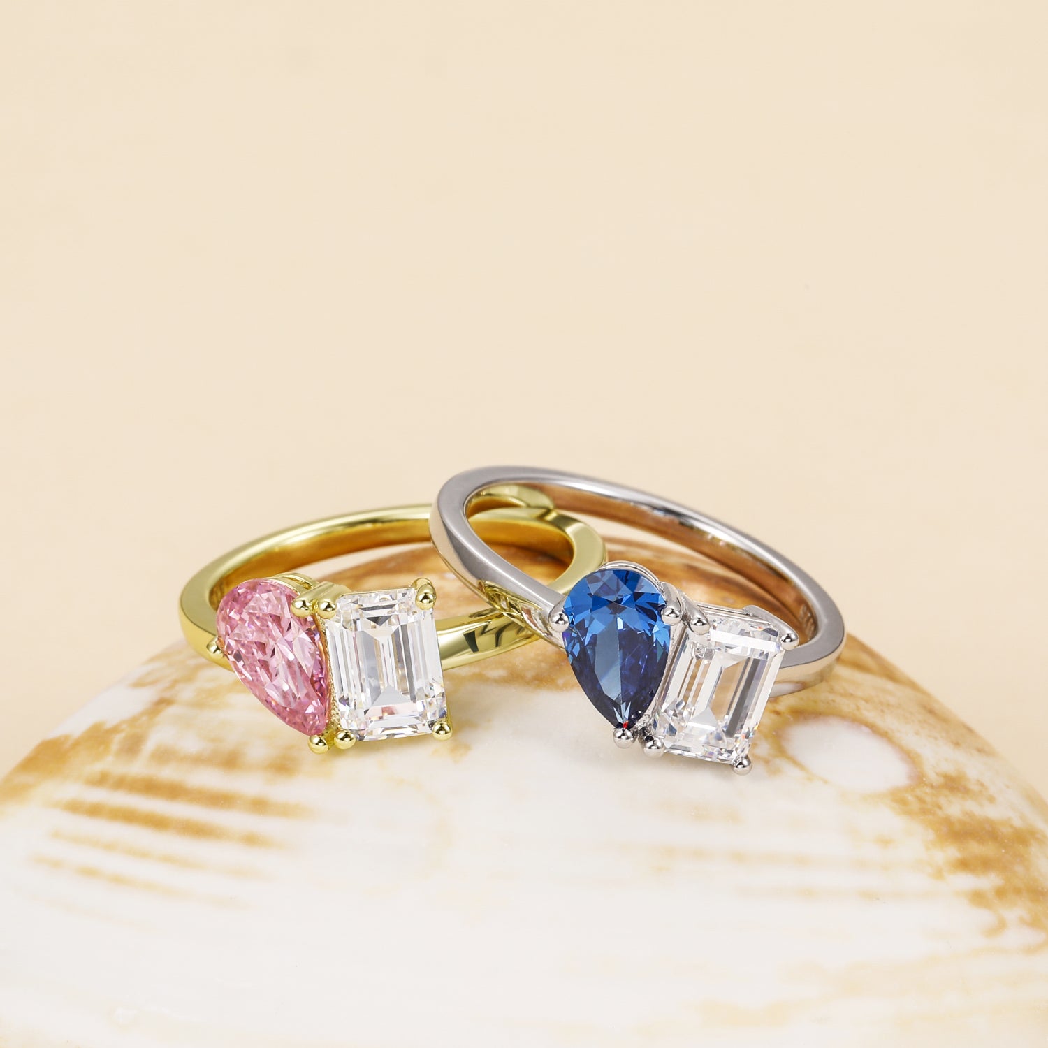 Toi et Moi Birthstone Ring