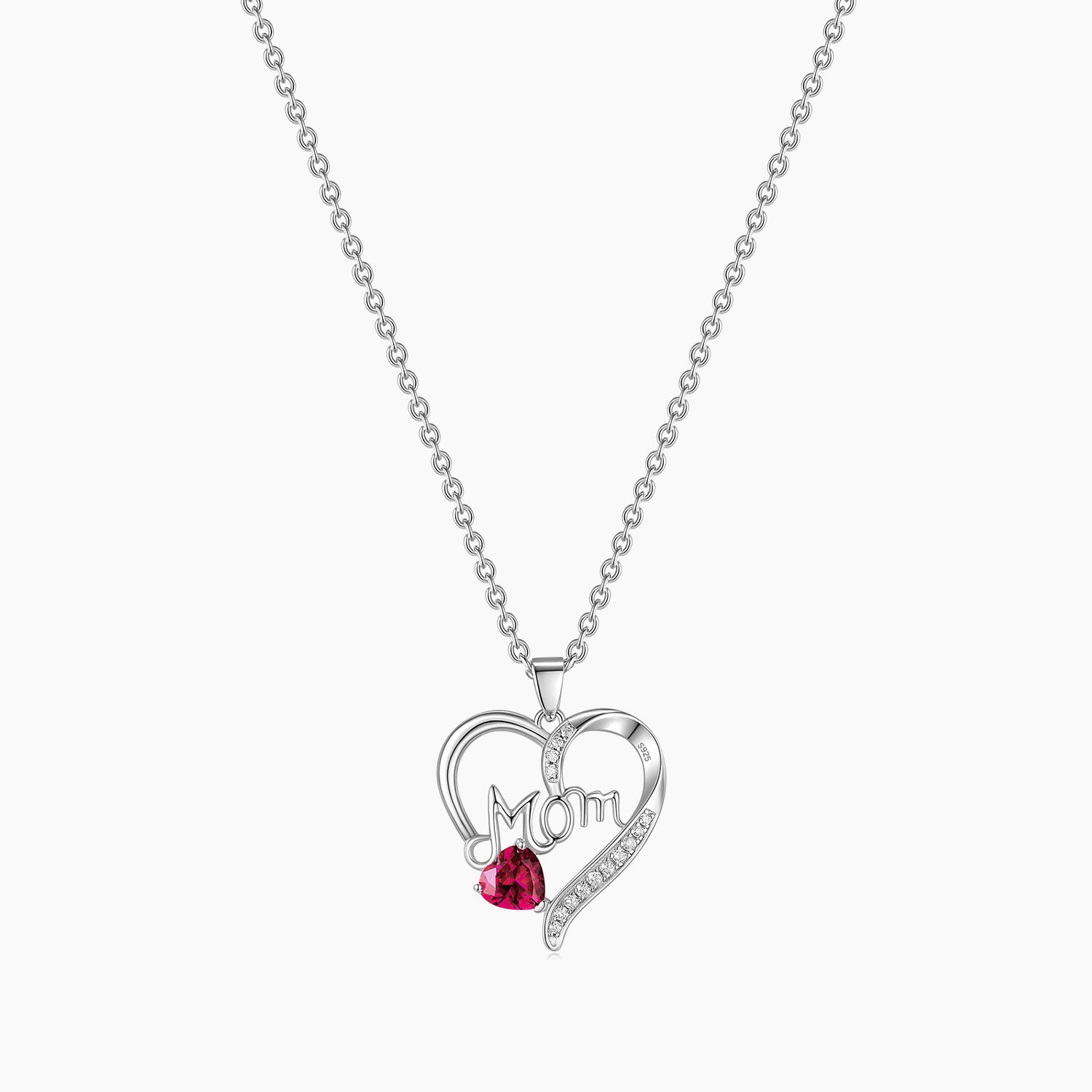 925 Sterling Silver Love Heart Necklaces for Women