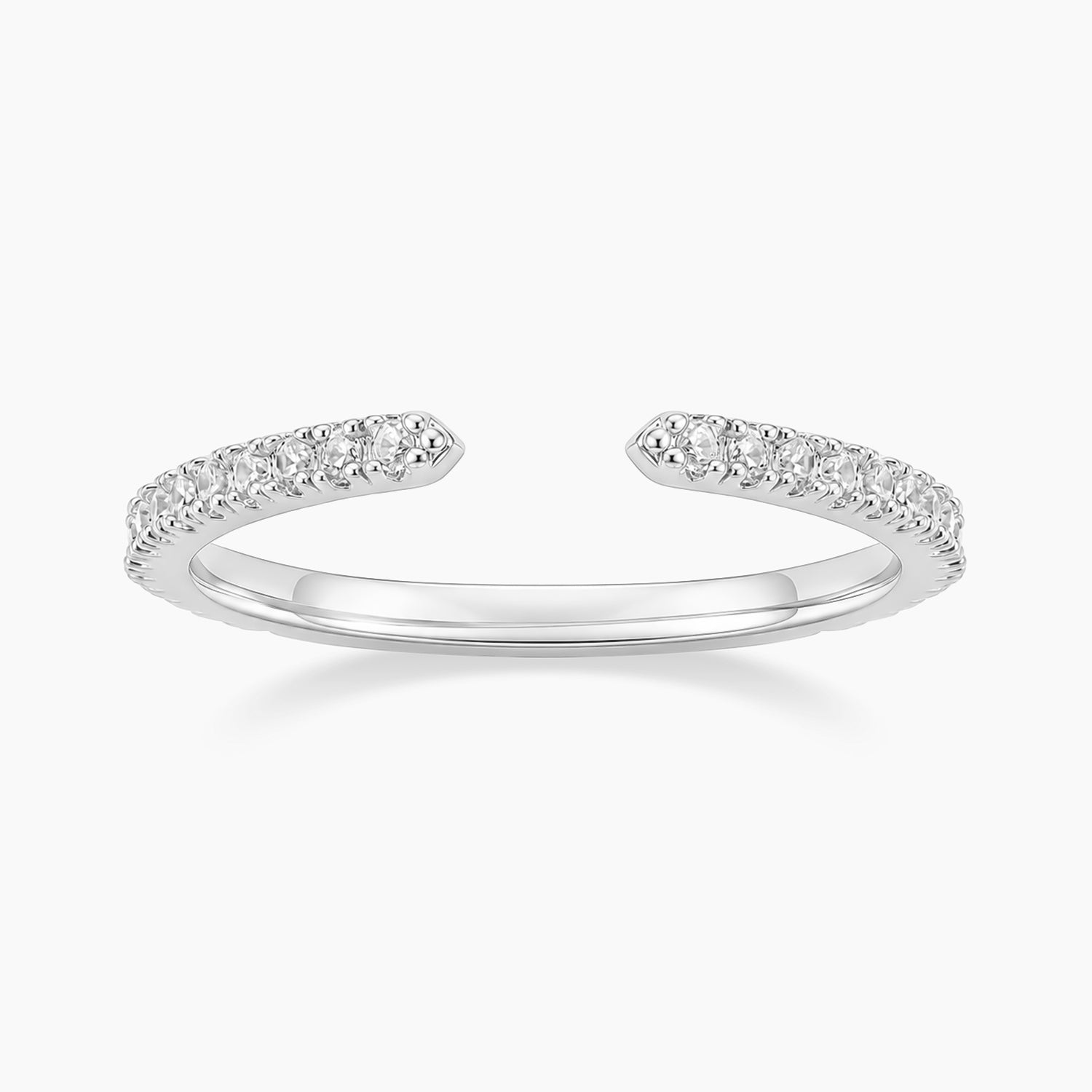 14K Gold Plated Open Eternity Ring