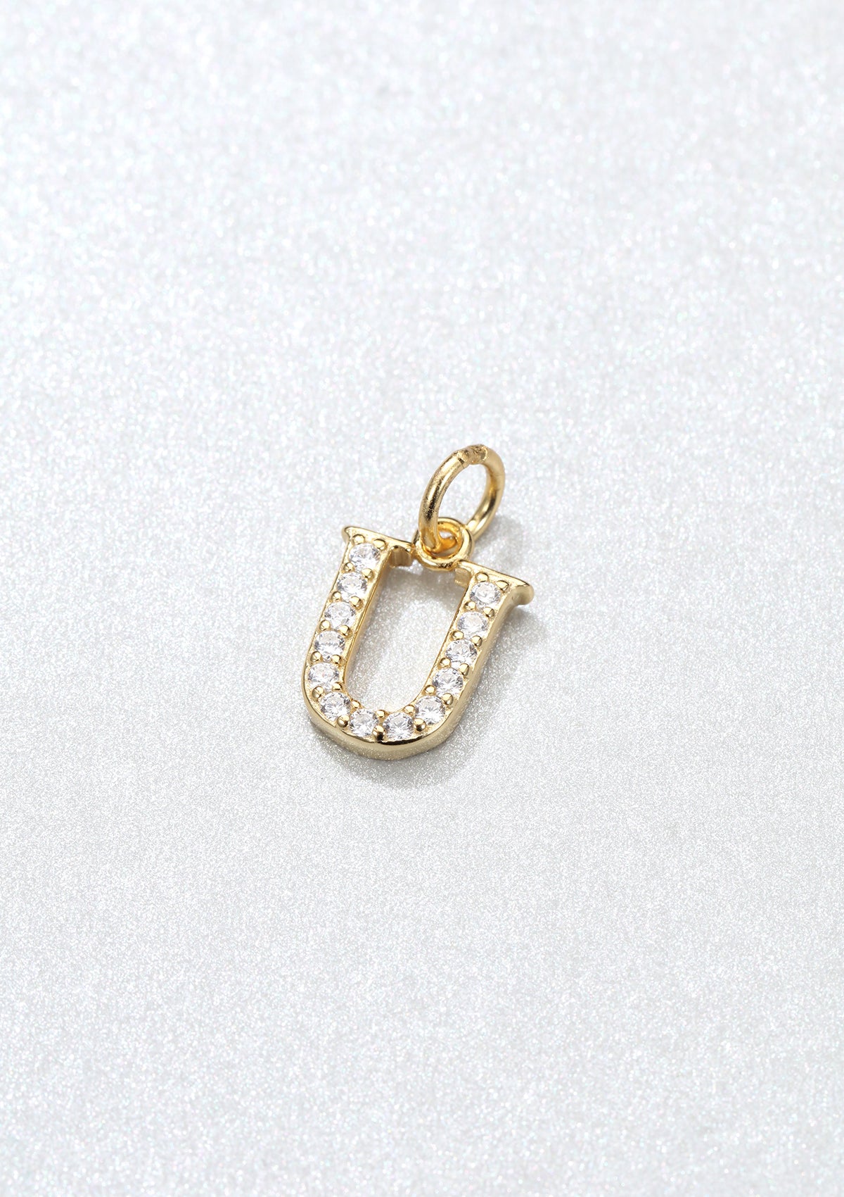 Letter Pendant Sterling Silver Gold