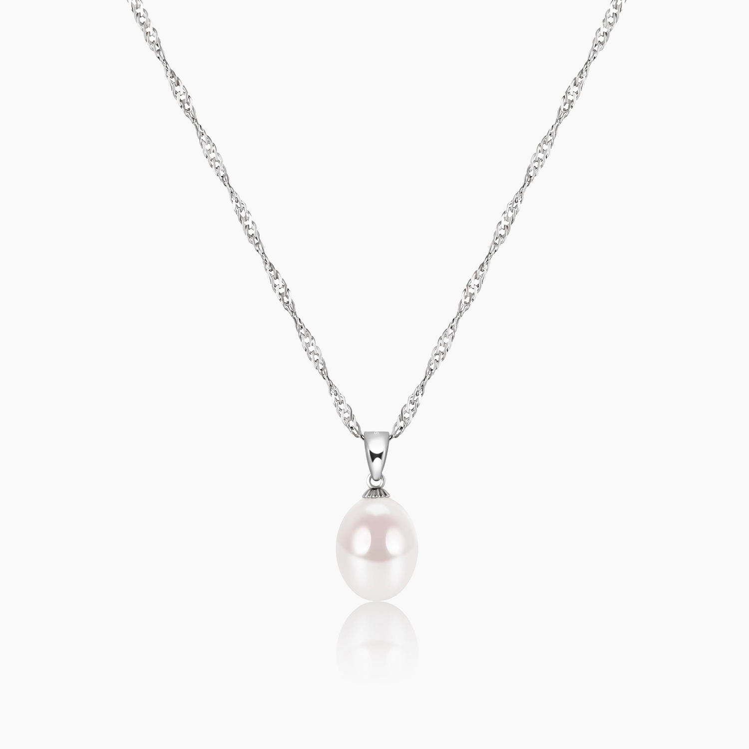 Dainty Pearl Singapore Chain Necklace