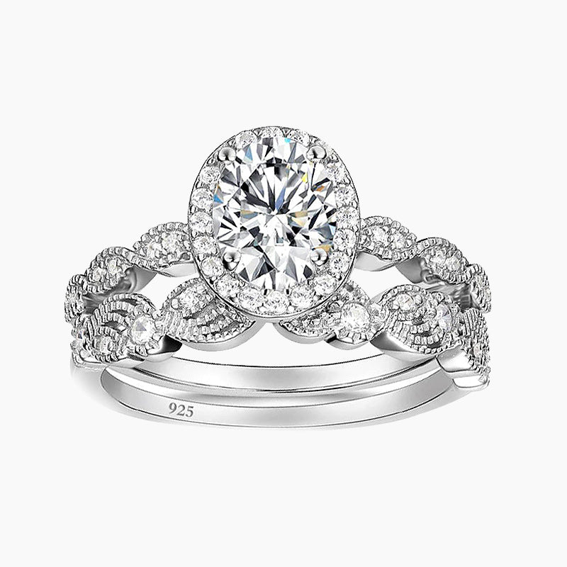 Oval Wedding Ring Sets For Women