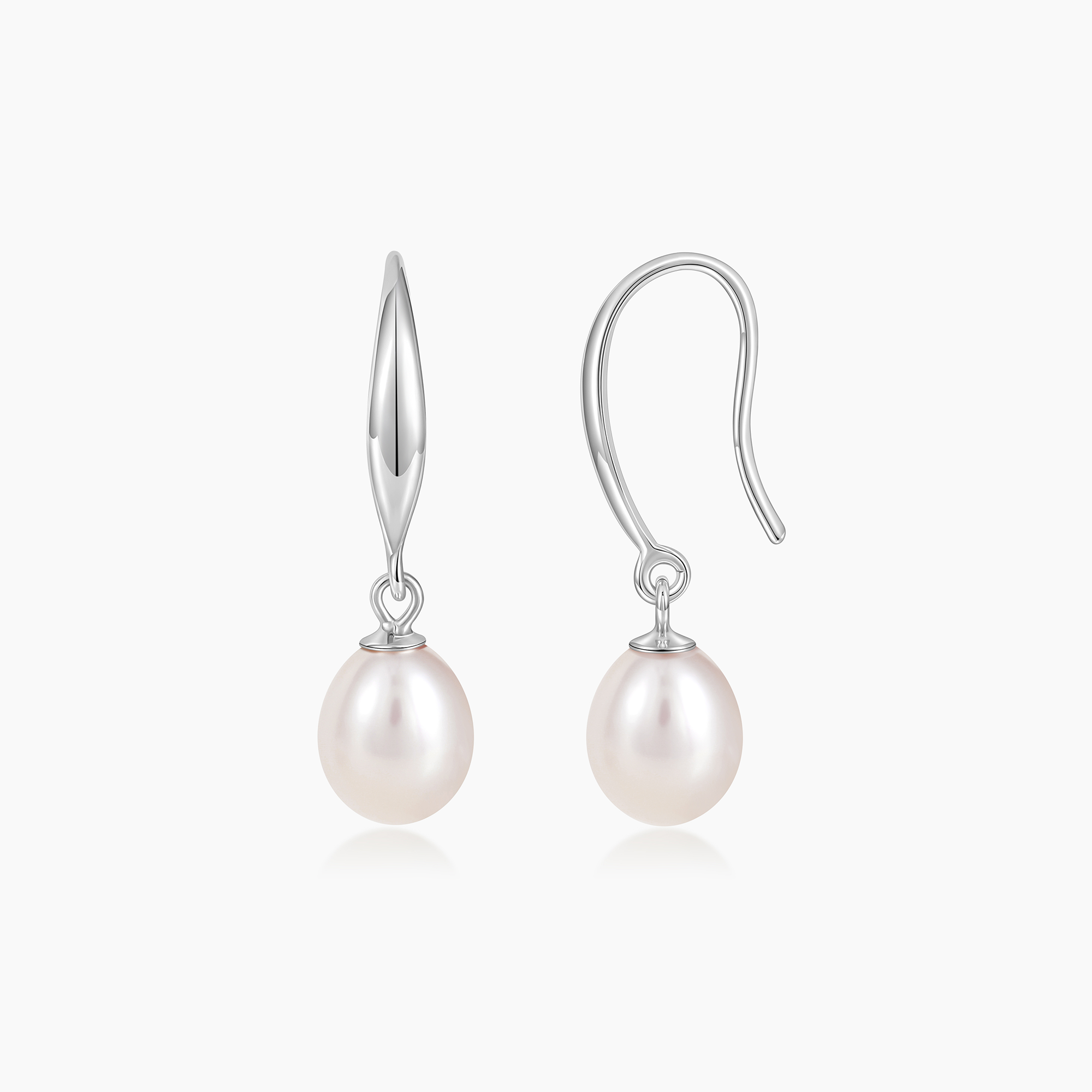 925 Sterling Silver Freshwater Pearl Drop Earrings