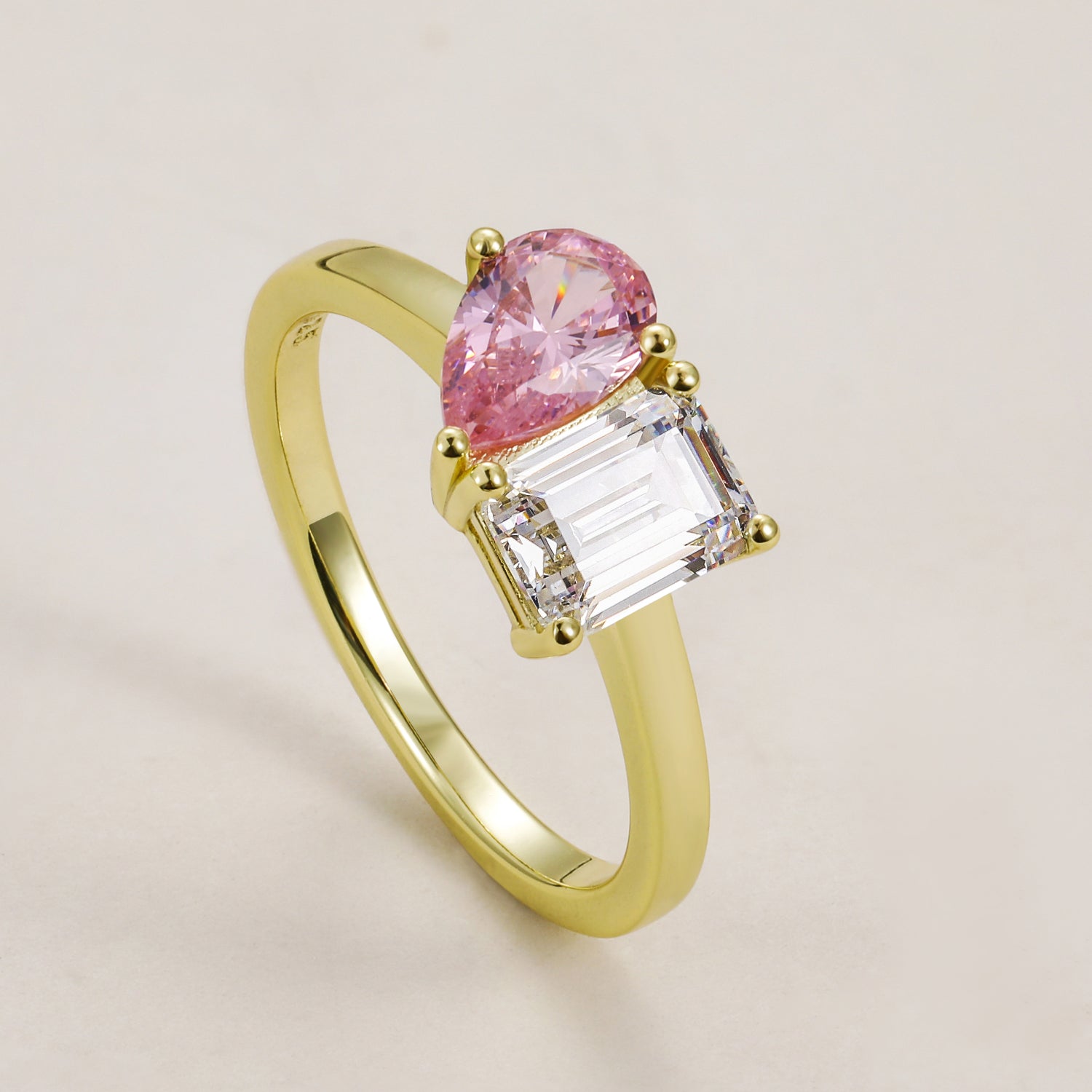 Toi et Moi Birthstone Ring
